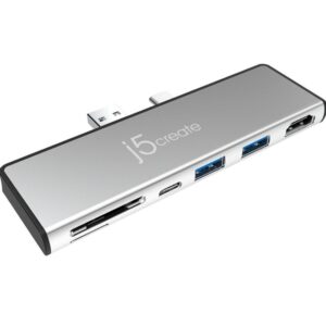 J5-Create-Jcd324-Ultradriveminidock-For-Surface-Pro-7-Silver