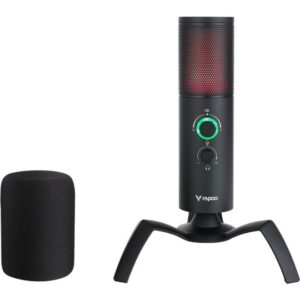 Rapoo-Vs500-Led-Dual-Directional-Gaming-Microphone-With-Stand-Black