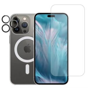 ESSE-AirSkin-3in1-Case-iPhone-15-Pro-Max-Clear-MagSafe-Case-Tempered-Glass-Lens-Protector