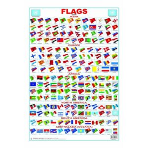 Flag-Chart-Educational-Wall-Chart-Both-Side-Hard-Laminated-Size-48-x-73-cm-