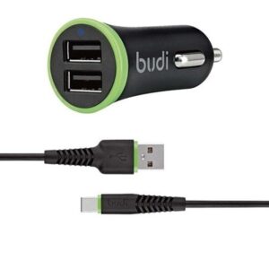 2-usb-car-charger-with-type-c-cable-black