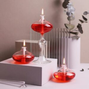 Eclipse-Glass-Oil-Candle-Set-Red