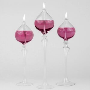 Serenity-Glass-Oil-Candle-Set-Plum