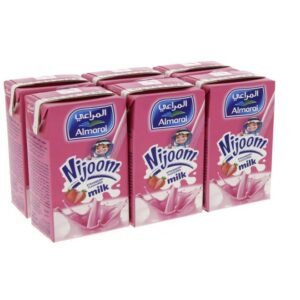 Almarai Nijoom Strawberry Milk Drink 150ml 4pcs + 2