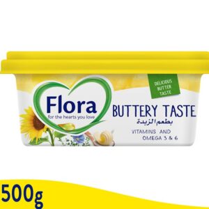 Flora Vegetable Oil Spread Buttery 500g