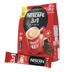 Nescafe 3 In1 Instant Coffee Mix Sachet 20g x 30 Pieces
