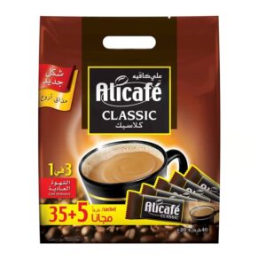 Power Root Alicafe Classic 3 In1 Regular Coffee 40 Sachets 700 g