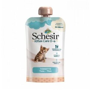 Schesir-Kitten-Pouch-Cream-0-6-Tuna-Wet-Food-150g