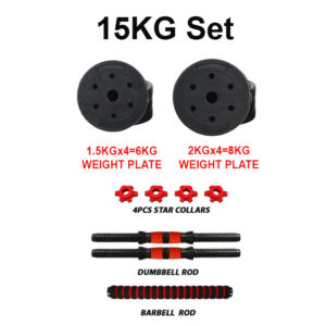 15KG Adjustable Cement Dumbbells Set