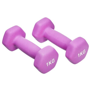 1KG Hex Neoprene Dumbbells