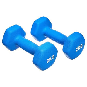 2KG Hex Neoprene Dumbbells
