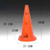 50CM Marking Cones With Hole (Pack of 6)