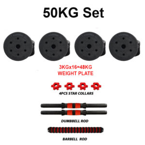 50KG Adjustable Cement Dumbbells Set