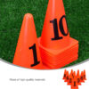 23CM Numbered Marking Cones (Pack of 10)