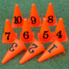 23CM Numbered Marking Cones (Pack of 10)