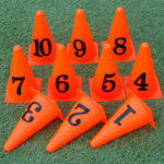 23CM Numbered Marking Cones (Pack of 10)