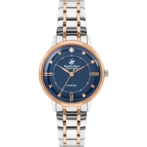 Beverly Hills Polo Club  Women's watch, Blue Dial, Two Tone Stainless Steel Strap, Wrist Watch,BP3388C.590