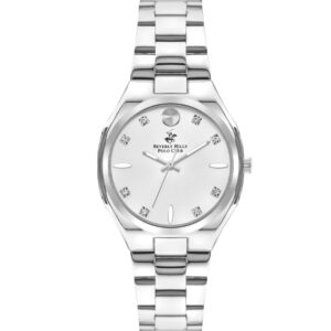Beverly Hills Polo Club  Women's watch, Silver Dial, Silver Stainless Steel Metal Strap, Wrist Watch, BP3385C.330