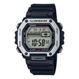 Casio Men's Watch Analog, Black Dial Black Resin Strap, MWD-110H-1AVDF