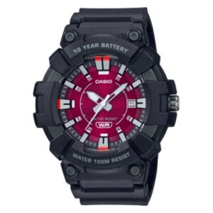 Casio Men's Watch Analog, Blue Dial Black Resin Strap,MW-610H-2AVDF