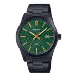 Casio-Mens-Watch-AnalogGreen-Dial-Black-Stainless-Steel-Band-MTP-VD03B-3AUDF