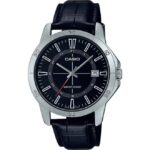 Casio-Mens-Watch-Black-Dial-Black-Leather-Strap-MTP-V004L-1CUDF