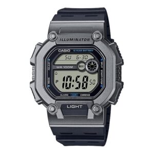 Casio Men's Watch Digital, Black Dial Black Resin Strap, W-737H-1A2VDF
