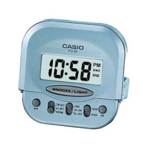 Casio,Table Alarm Clock Digital Blue, PQ-30-2DF