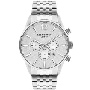 Lee Cooper Men's Watch Silver Dial Silver Metal Strap LC07549.330