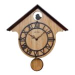 Rhythm-Hut-Shape-Wall-Clock-CMP535NR06