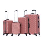 Stargold-Set-Of-4-Hardside-Spinner-Abs-Trolley-Luggage-With-Number-Lock-Rose-Pink-20-24-28-32-Inches