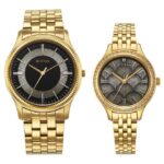 Titan-Couples-Watch-Karishma-Bandhan-Black-Dial-Gold-Stainless-Steel-Strap-1824YM02P
