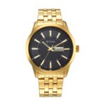 Titan-Mens-Watch-Black-Dial-Gold-Stainless-Steel-Strap-Watch-1752YM03
