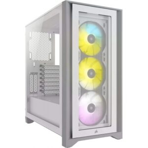 Corsair iCUE 4000X RGB Tempered Glass Mid-Tower ATX Case ? White