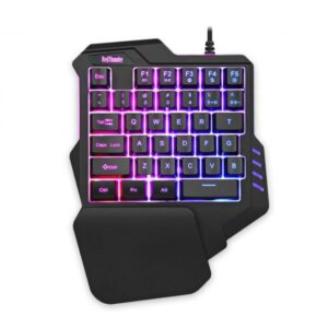 RedThunder G92 One-Handed Gaming Keyboard RGB Backlit Portable Mini Gaming Keypad Ergonomic Game Controller for PC PS4 Xbox Gamer+Gaming Mouse