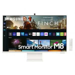 Samsung M8 32" UHD Monitor with Smart TV Experience and Iconic Slim Design - White (LS32BM801UMXUE)