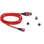 Bitcorez AM60 360' Rotation LED Magnetic Cable MCC-3IN1S