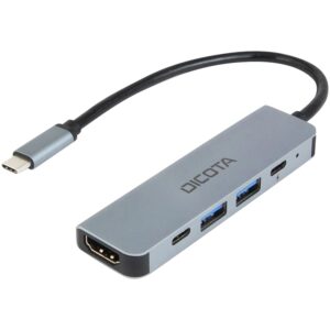 Dicota- D32060 USB-C 5-in-1 Video Hub 4K PD 100W
