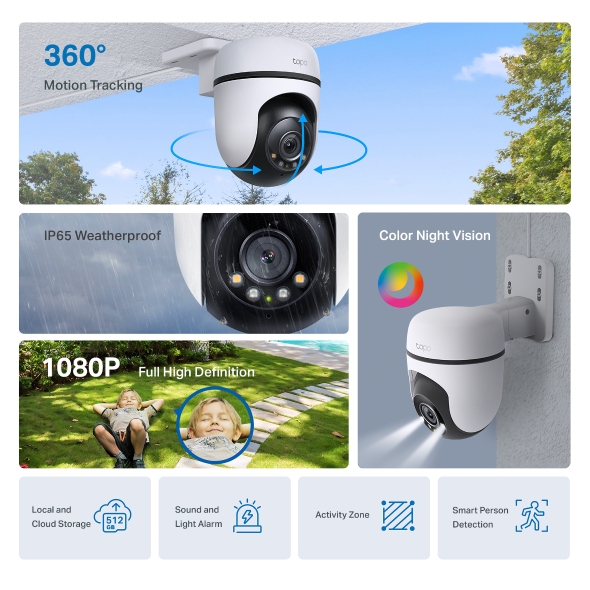 Tapo C500 Outdoor Pan/Tilt Security Wi-Fi Camera - Image 5