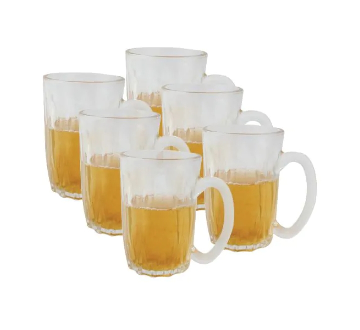 Glass-Mug-6-Pieces-16870-ZB-67 Glass Mug 6 Pieces online bahrain