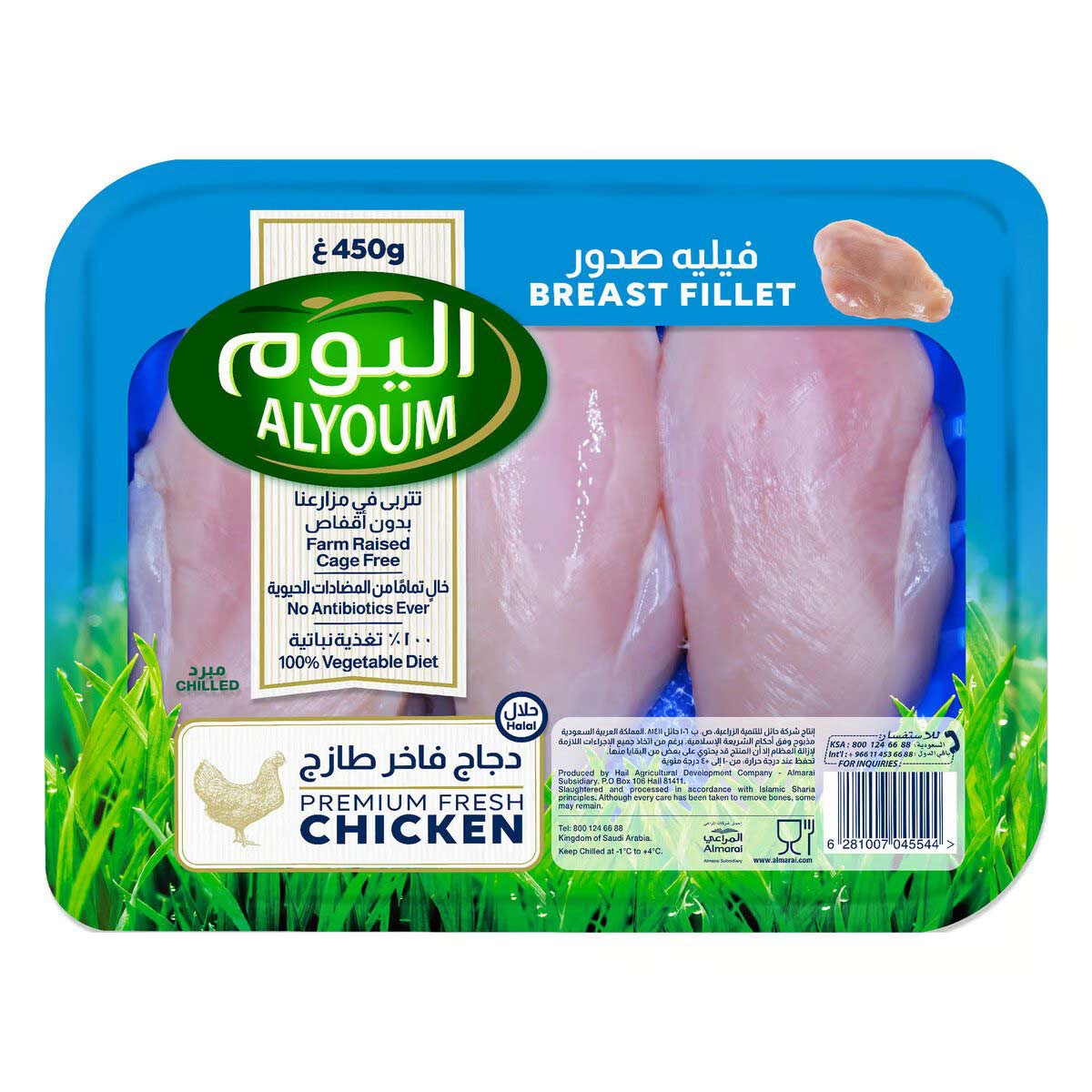 alyoum-fresh-chicken-breast-fillet-450gm Alyoum Fresh Chicken Breast Fillet buy online bahrain