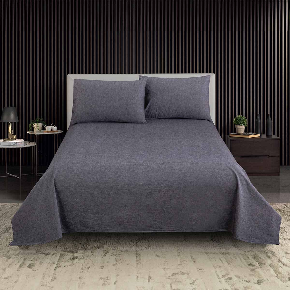 bed-sheet-single-gray