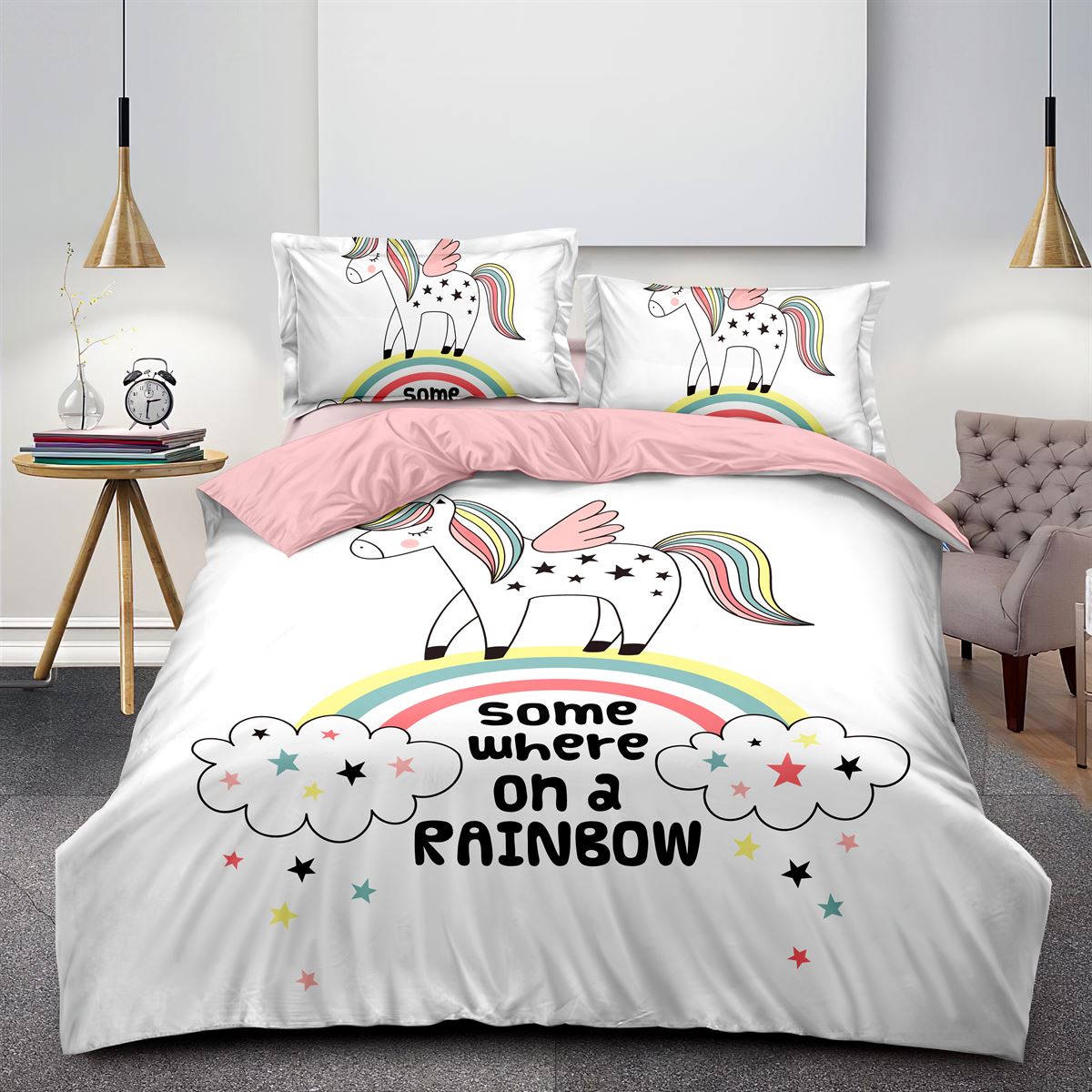 kids-bedsheet-for-girls-mircofiber-unicorn-design