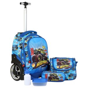 trolley-school-bag-set-big-wheel-motor-truck-design
