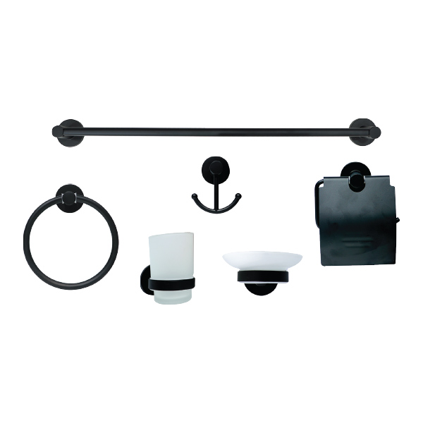yingke-bathroom-accessories-commercial-set-6-pieces-black yingke-bathroom-accessories-commercial-set-6-pieces-black