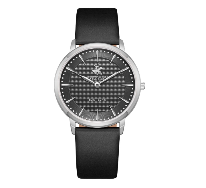 Beverly-Hills-Polo-Club-Mens-Watch-Analog-Black-Dial-with-Black-Leather-Band-BP3722X351