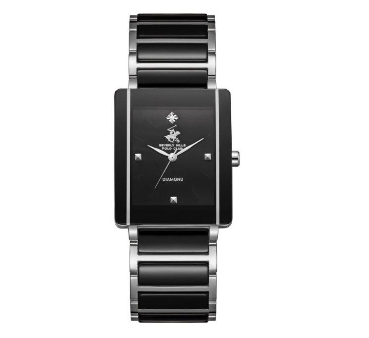 Beverly-Hills-Polo-Club-Mens-Watch-Analog-Black-Dial-with-Black-Stainless-Steel-Band-BP3699C351