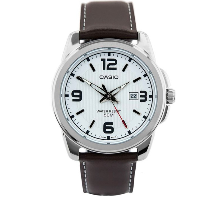 Casio-Mens-Watch-Analog-White-Dial-Brown-Leather-Strap-MTP-1314L-7AVDF Casio-Mens-Watch-Analog-White-Dial-Brown-Leather-Strap-MTP-1314L-7AVDF