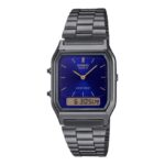 Casio-Unisex-Watch-Analog-Digital-Dial-with-Grey-Stainless-Steel-Band-AQ-230GG-2ADF