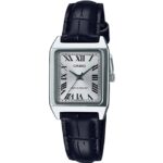 Casio-Womens-Watch-Analog-Silver-Dial-Black-Leather-Strap-LTP-V007L-7B1UDF